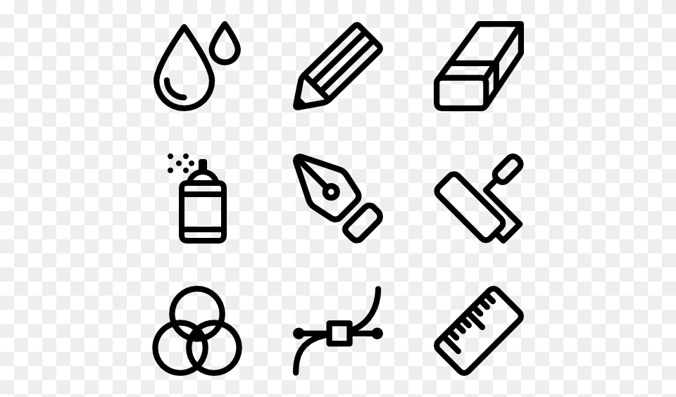 Pencil Draw Icon Packs, Gray Free Png