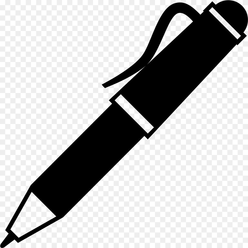 Pencil Emoji Images Black And White Pen Emoji, Gray Png Image