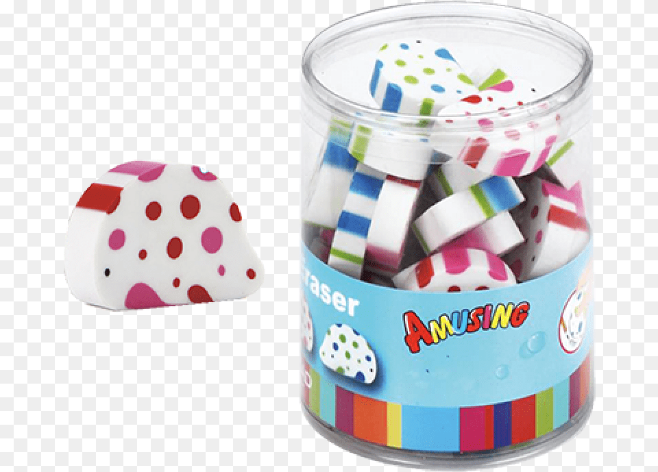 Pencil Eraser Amusing Download Polka Dot, Food, Sweets, Tape, Candy Free Transparent Png