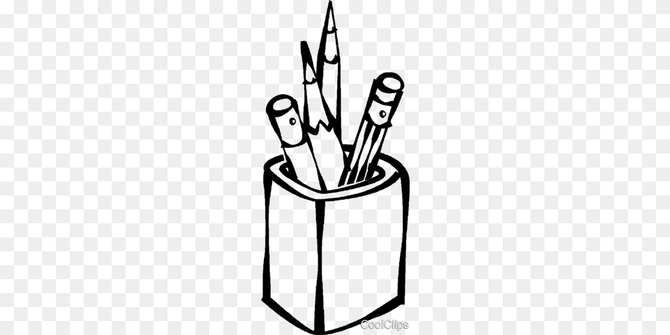 Pencil Holder Royalty Vector Clip Art Illustration, Face, Head, Person, Bow Free Transparent Png