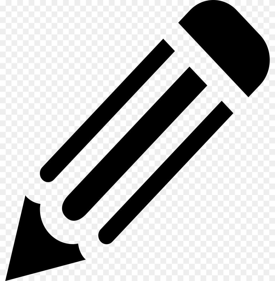 Pencil Icon, Electrical Device, Microphone, Stencil Free Png Download