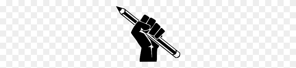 Pencil In Fist Power Of Voting, Rocket, Weapon, Electrical Device, Microphone Free Png