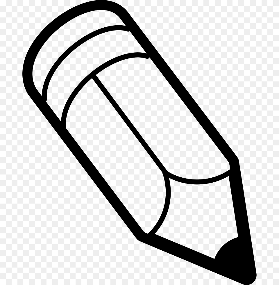Pencil Of Gross Size Outline Outline Images Of Pencil, Device, Grass, Lawn, Lawn Mower Free Transparent Png