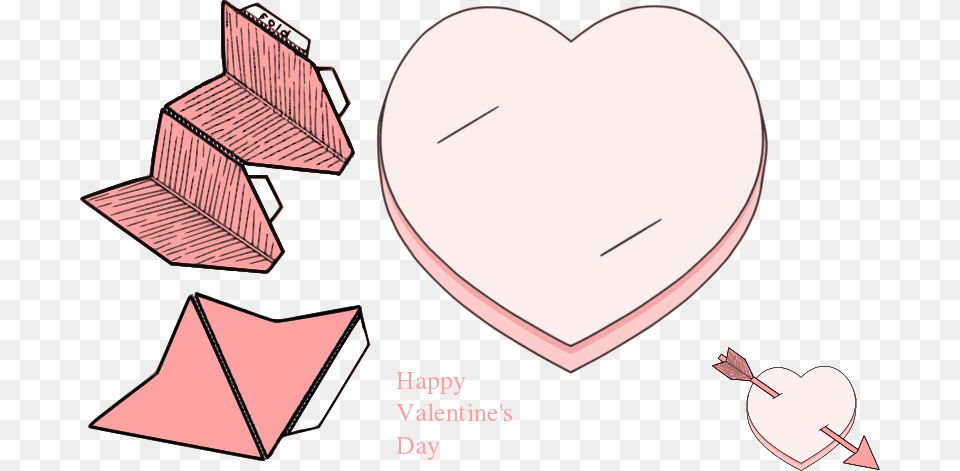 Pencil Pals Valentine Pencil Pink Valentine39s Day, Heart Free Png Download