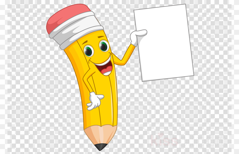 Pencil Paper Cartoon Clipart Paper Pencil Grinch Clip Art, Banana, Food, Fruit, Plant Free Png Download