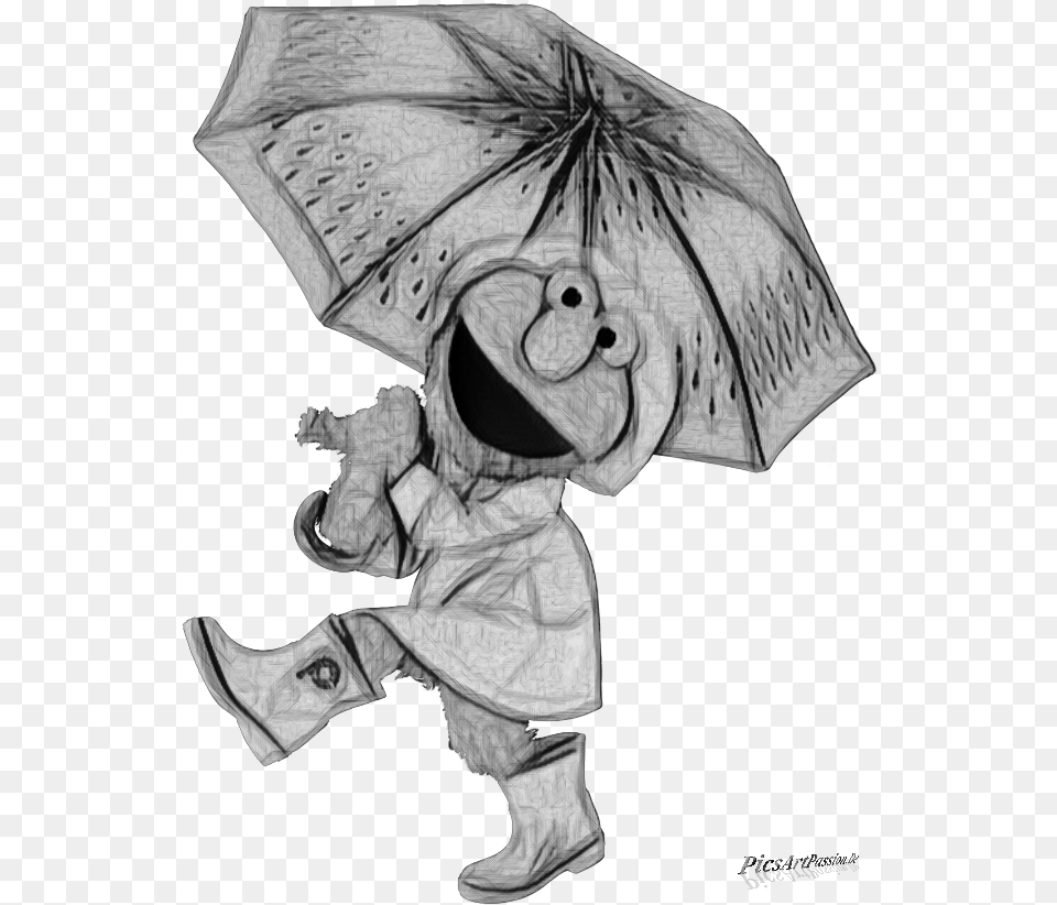 Pencil Pencilart Cartoon Frog Umbrella Picsartpassion, Art, Baby, Person, Drawing Png Image