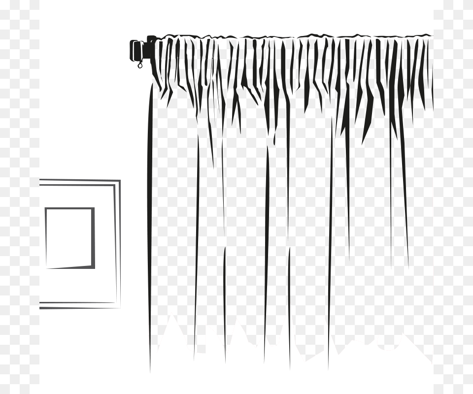 Pencil Pleat Curtain Png Image