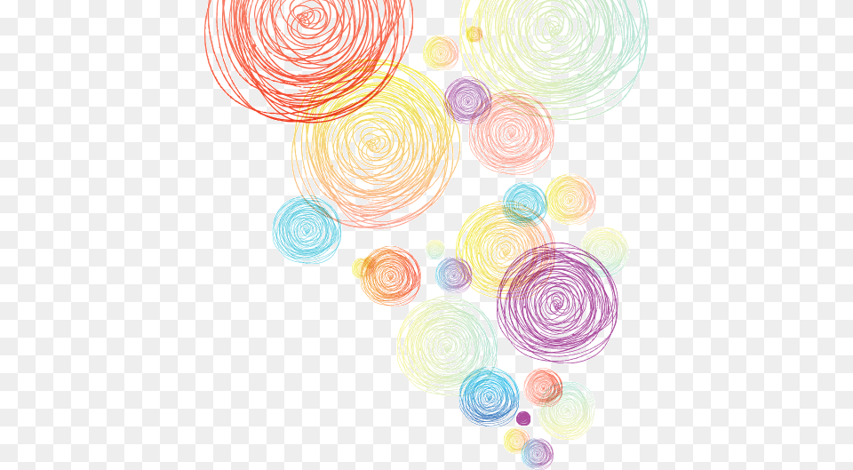 Pencil Scribble Bg Circle, Pattern, Art, Spiral Free Png Download