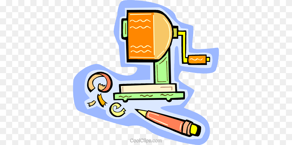 Pencil Sharpener Royalty Vector Clip Art Illustration, Device, Grass, Lawn, Lawn Mower Free Png