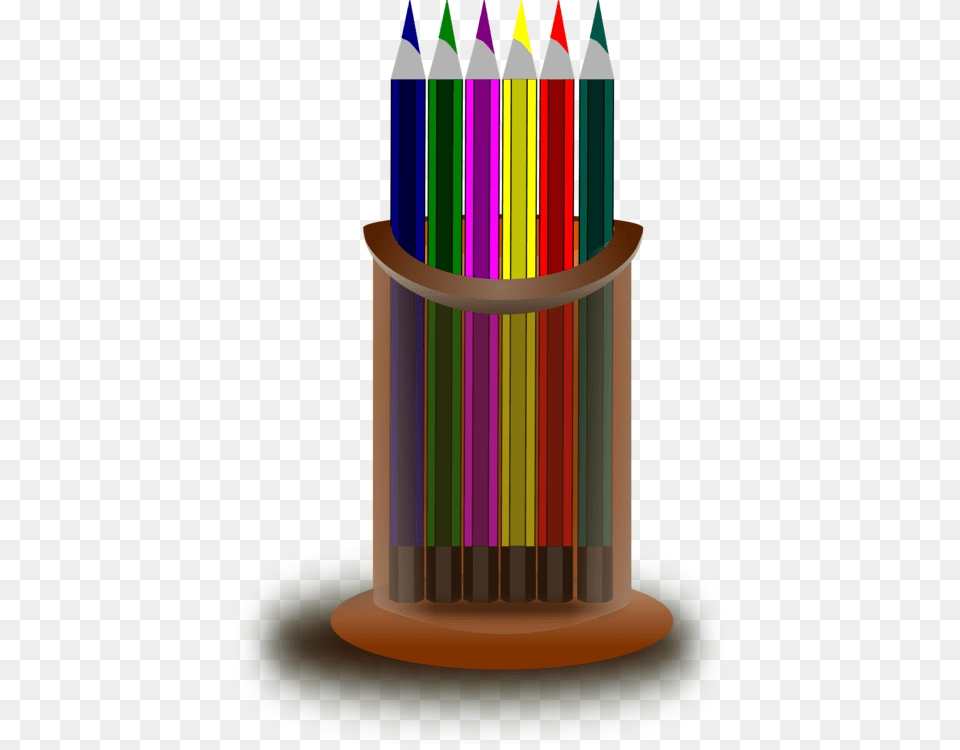 Pencil With Stand Pencils In A Stand, Smoke Pipe Free Png