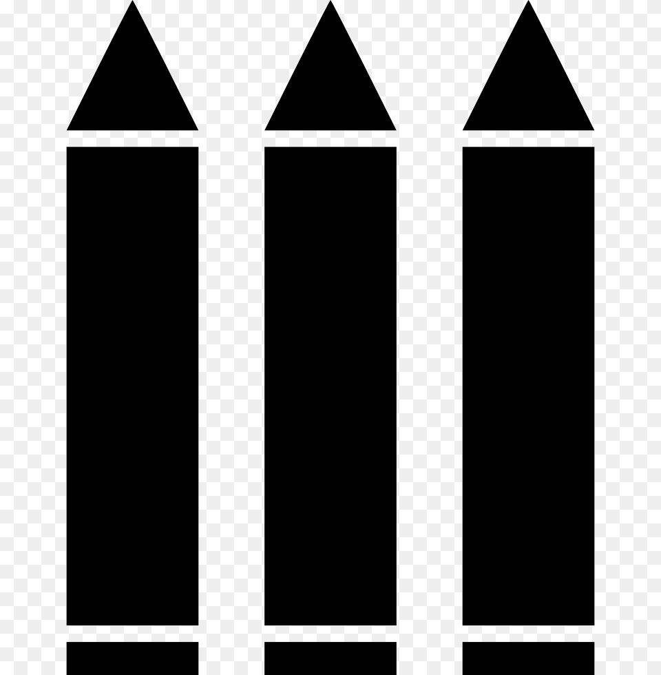 Pencils Comments Illustration, Fence, Picket, Triangle Free Transparent Png