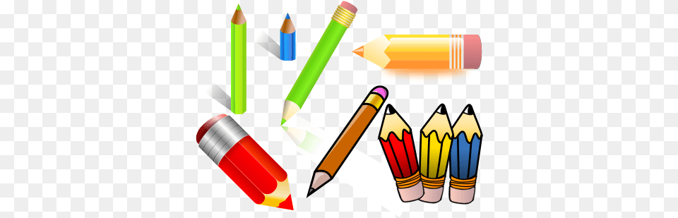 Pencils Lapis De Cor Em Desenho, Pencil, Dynamite, Weapon Free Png Download