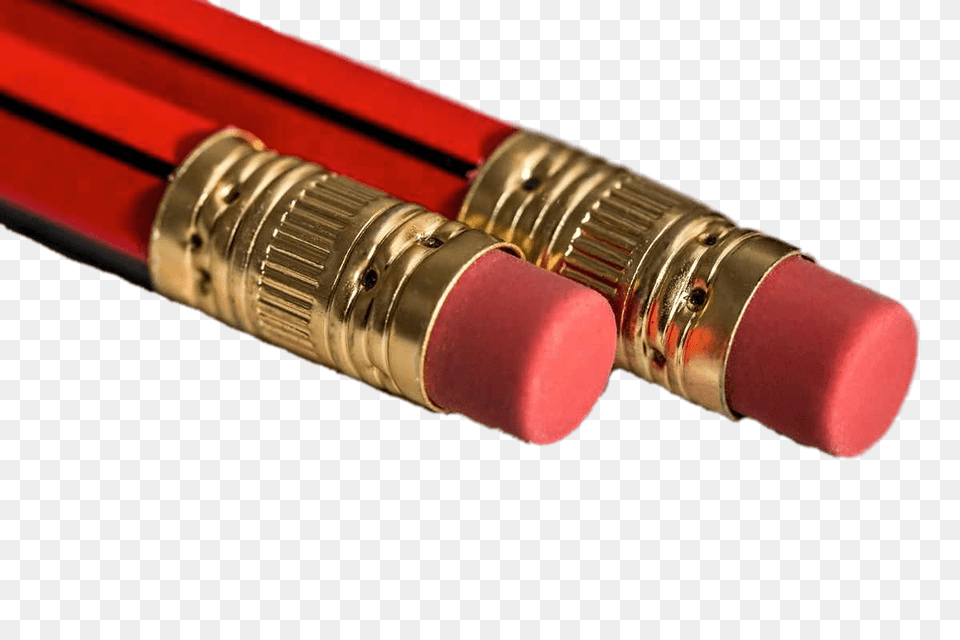 Pencils With Eraser, Rubber Eraser, Pencil, Dynamite, Weapon Free Png