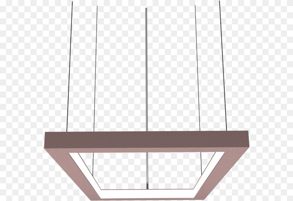 Pendant Lamp Horizontal Retangular Frame Chandelier Free Png Download