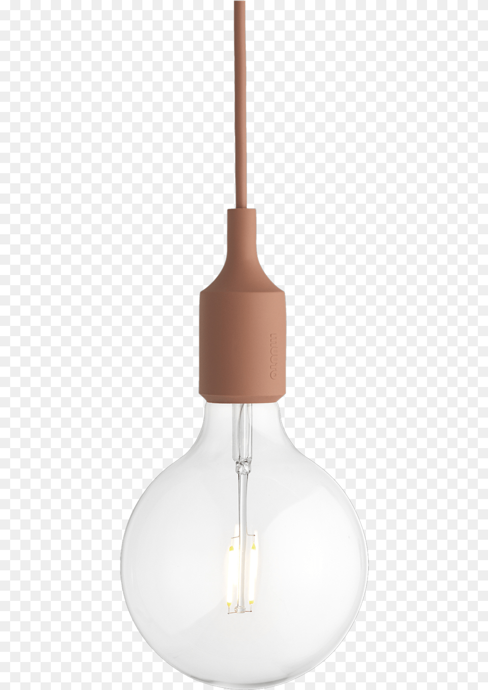 Pendant Lamp Muuto E27 Led Socket Lamp Terracotta, Light, Lightbulb Png