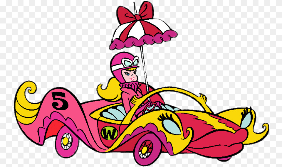 Penelope Pitstop Driving Compact Pussycat, Baby, Person, Machine, Head Free Transparent Png