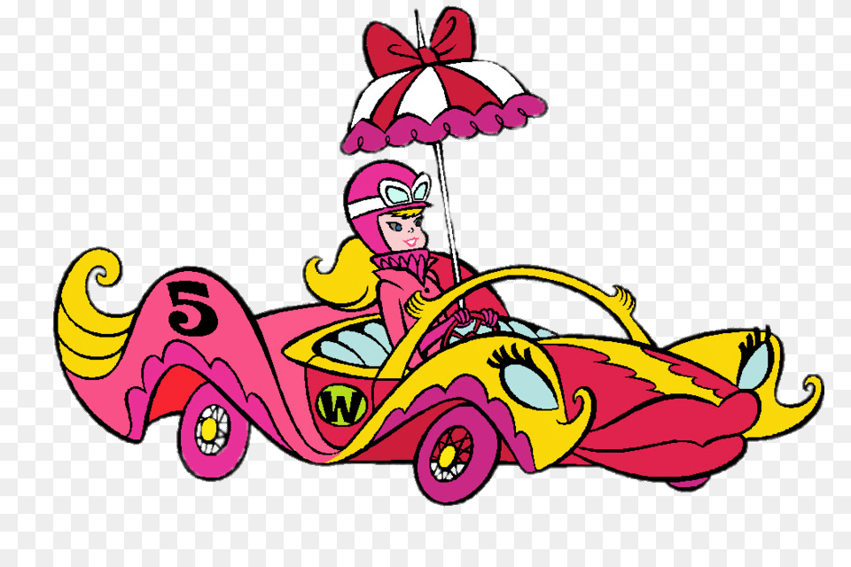 Penelope Pitstop Driving Compact Pussycat, Wheel, Machine, Baby, Person Png