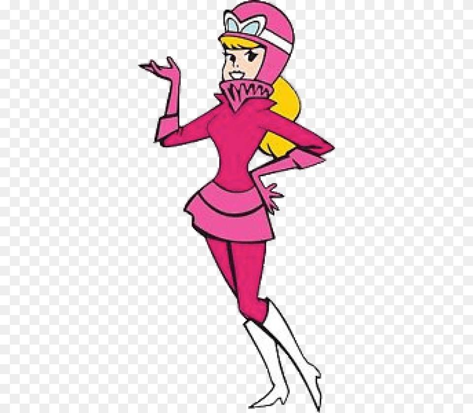 Penelope Pitstop Hand Up Desenho Da Penelope Charmosa, Person, Dancing, Leisure Activities, Book Free Png Download