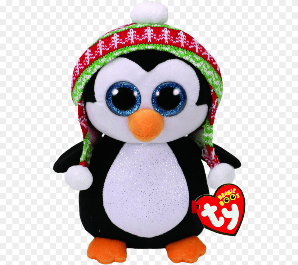 Penelope The Penguin Christmas Medium Christmas Beanie Boos Penguin, Plush, Toy Free Png