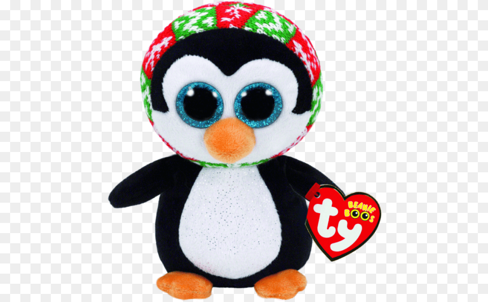 Penelope Xmas Penguin Beanie Boo Heather, Plush, Toy Free Png Download