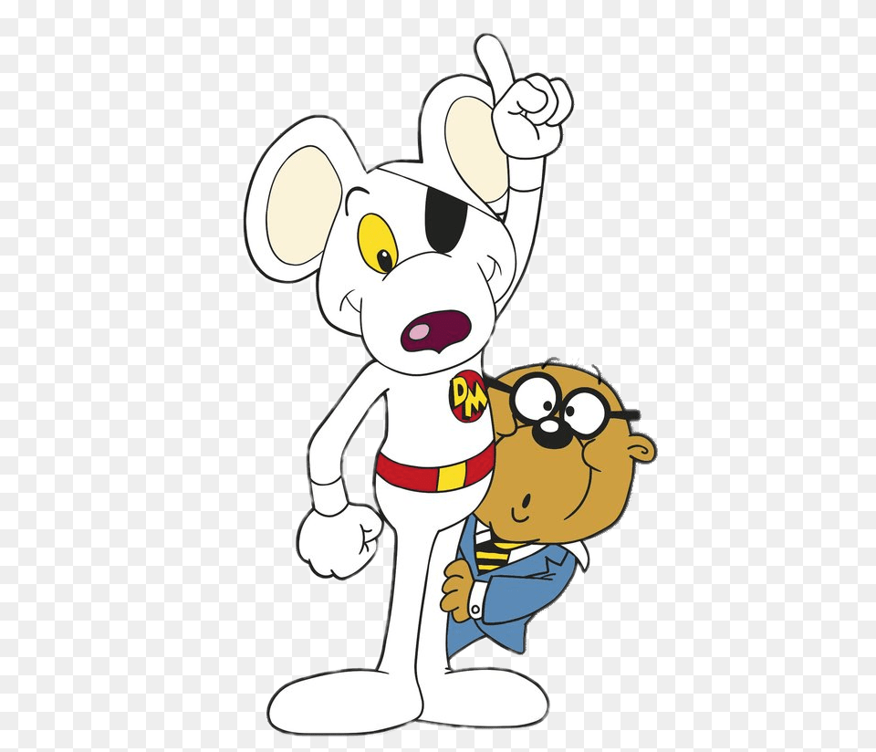 Penfold Hiding Behind Danger Mouse, Cartoon, Baby, Face, Head Free Png