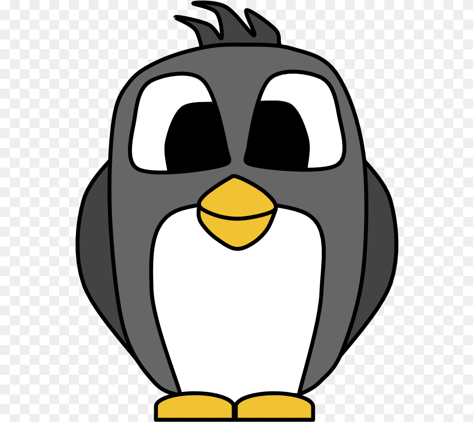 Penguin Big Eyes Cartoon Animal Adlie Penguin, Device, Grass, Lawn, Lawn Mower Png Image