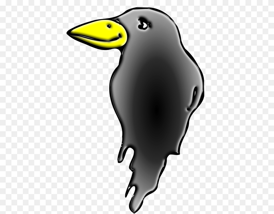 Penguin Bird Common Raven Western Jackdaw Cartoon, Animal, Beak, Blackbird Free Png