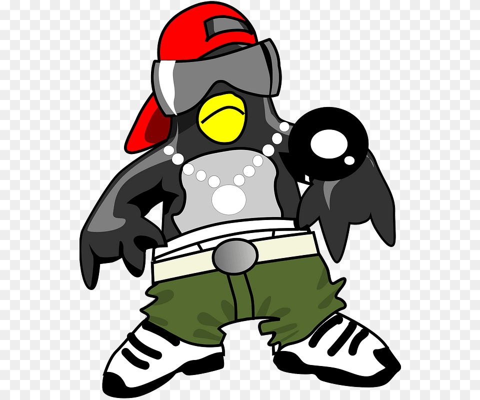 Penguin Bird Cool Hip Hop Penguin, Baby, Person Png