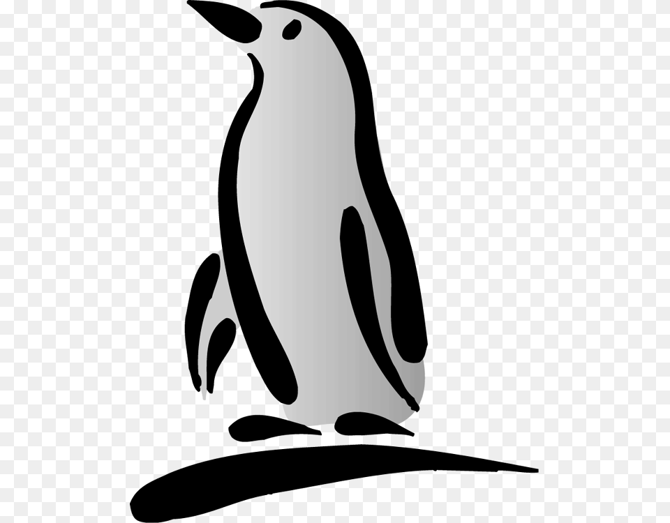 Penguin Black And White Penguin Clipart Penguin Silhouette Clip Art, Stencil, Animal, Bird Free Png