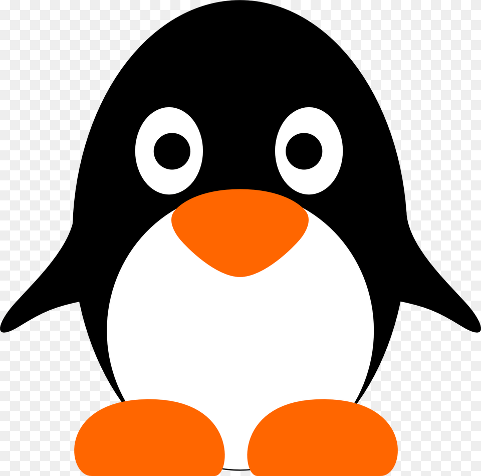 Penguin Black Clipart, Animal, Bird, Bear, Mammal Png Image