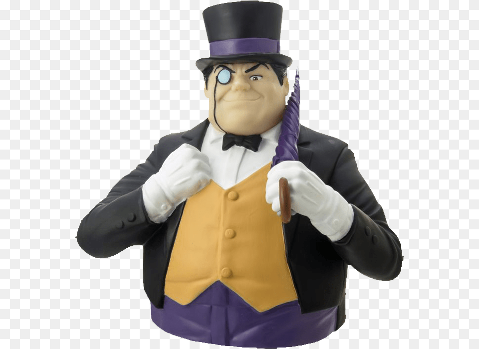 Penguin Bust Bank Penguin, Vest, Clothing, Glove, Suit Free Transparent Png