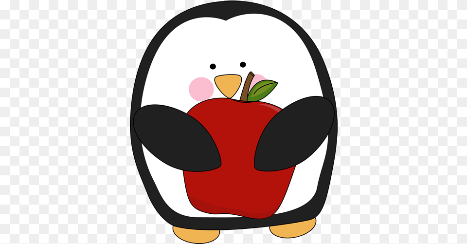 Penguin Clip Art Penguin Images Penguin With Apple Clipart, Food, Fruit, Plant, Produce Free Transparent Png