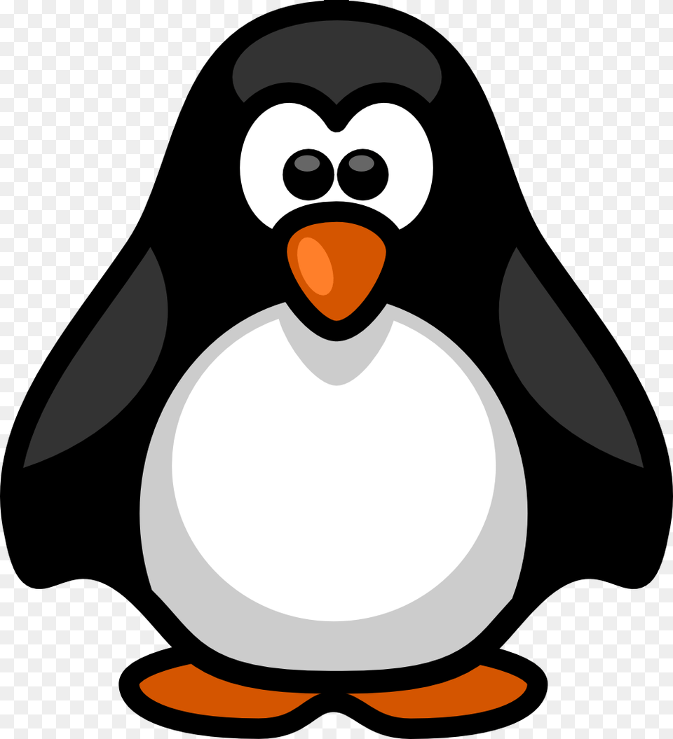 Penguin Clipart Black And White, Animal, Bird Free Png Download