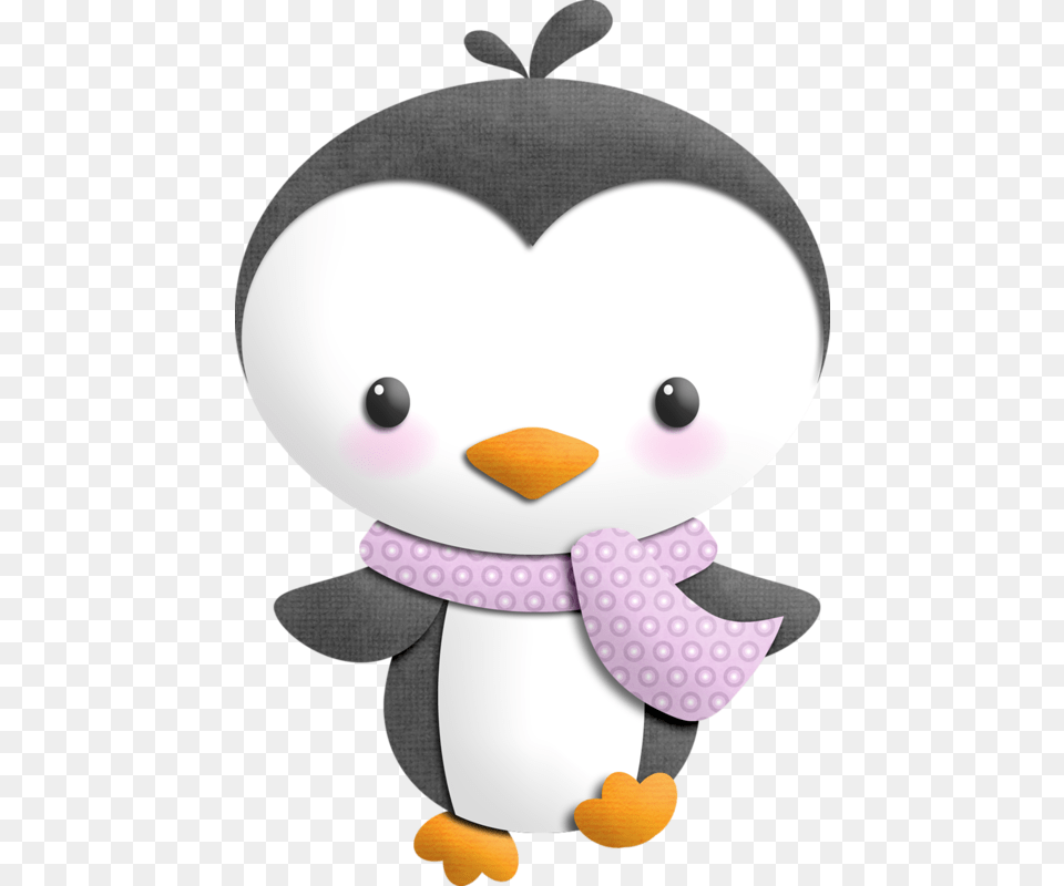 Penguin Clipart Cute With Scarf, Plush, Toy, Nature, Outdoors Free Transparent Png