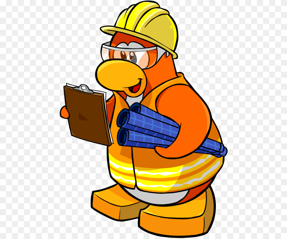 Penguin Clipart Download On Webstockreview, Person, Worker, Clothing, Hardhat Free Transparent Png