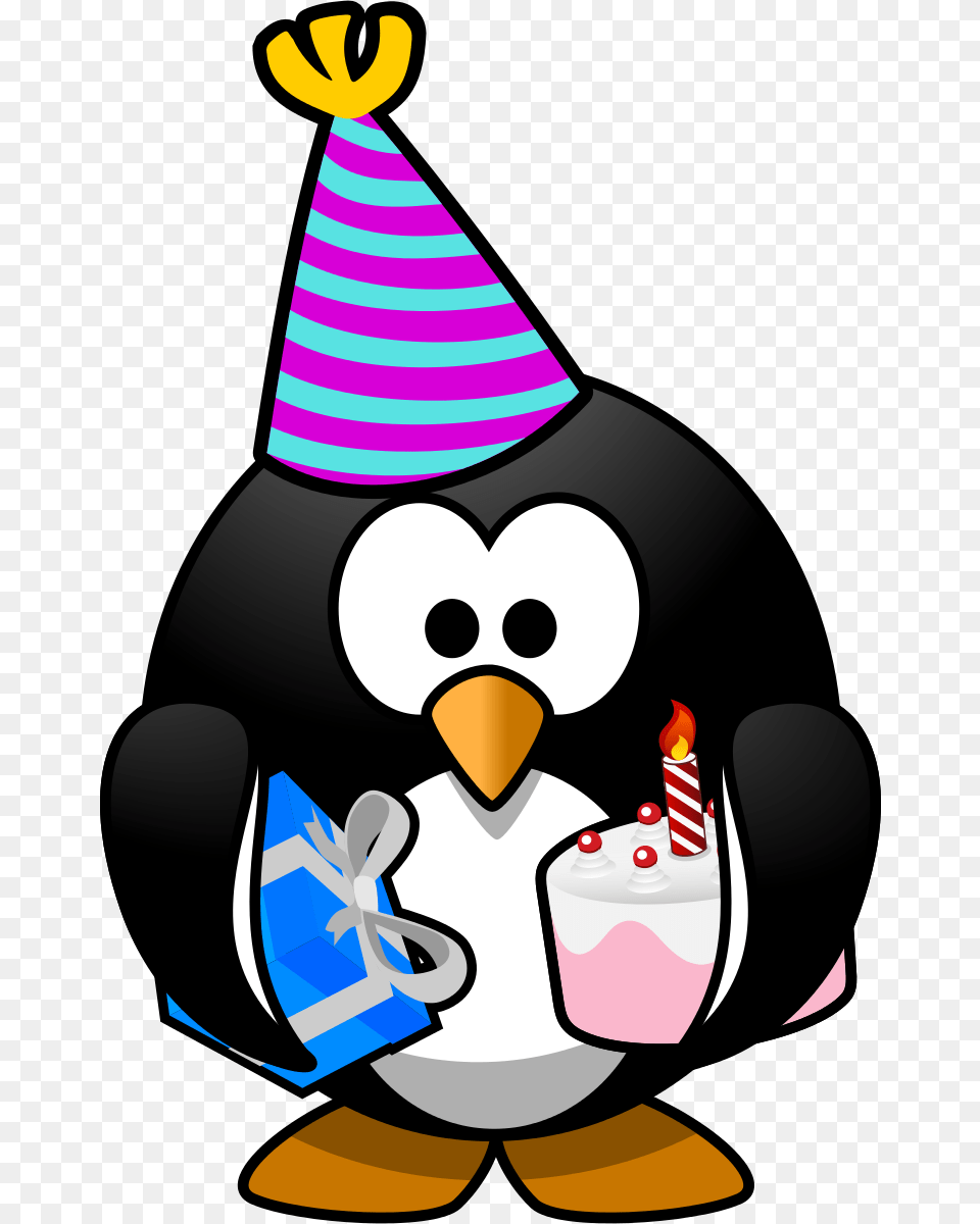 Penguin Clipart Printable, Hat, Clothing, Birthday Cake, Food Free Png