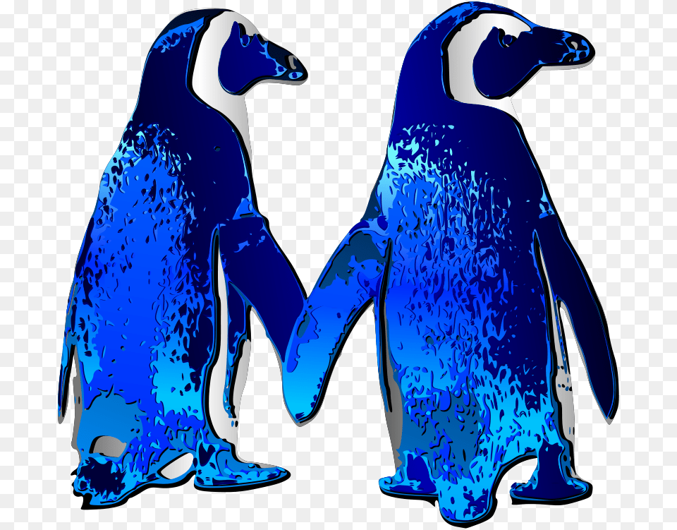 Penguin Couple 2 By, Animal, Bird, Person Png