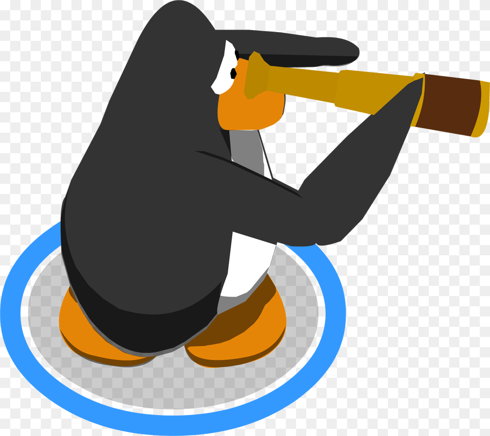 Penguin Dance Telescope Club Penguin Telescope, Person, People, Animal, Bird Free Png