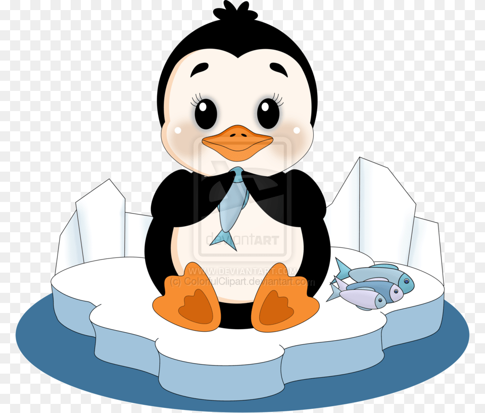 Penguin Dinner Clipart By Cute Penguins Eating Fish, Animal, Bear, Mammal, Wildlife Free Png Download