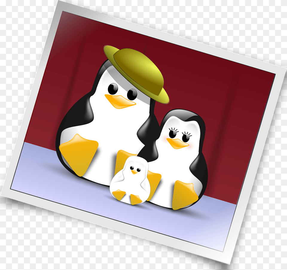 Penguin Family Photo Clipart, Nature, Outdoors, Winter, Snow Free Transparent Png