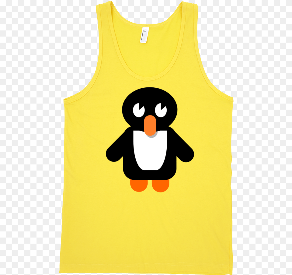 Penguin Fine Jersey Tank Top Unisex By Itee Adlie Penguin, Clothing, Tank Top, Baby, Person Png