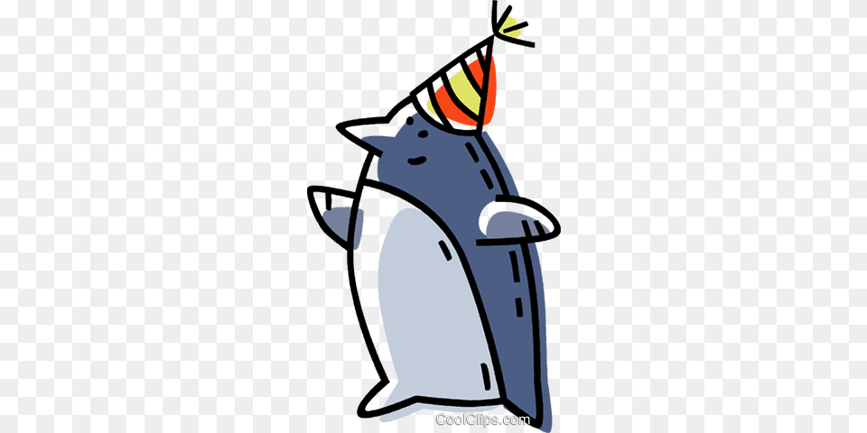 Penguin In A Funny Hat Royalty Vector Clip Art Illustration, Clothing, Animal, Bird, Person Free Png Download