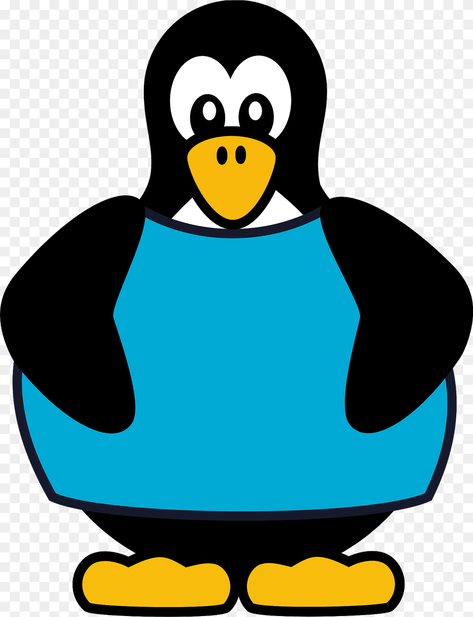 Penguin In Blue T Shirt Clipart, Animal, Bird, Nature, Outdoors Free Transparent Png