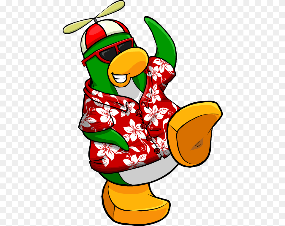 Penguin In Hawaiian Shirt, People, Person, Performer, Dynamite Free Png