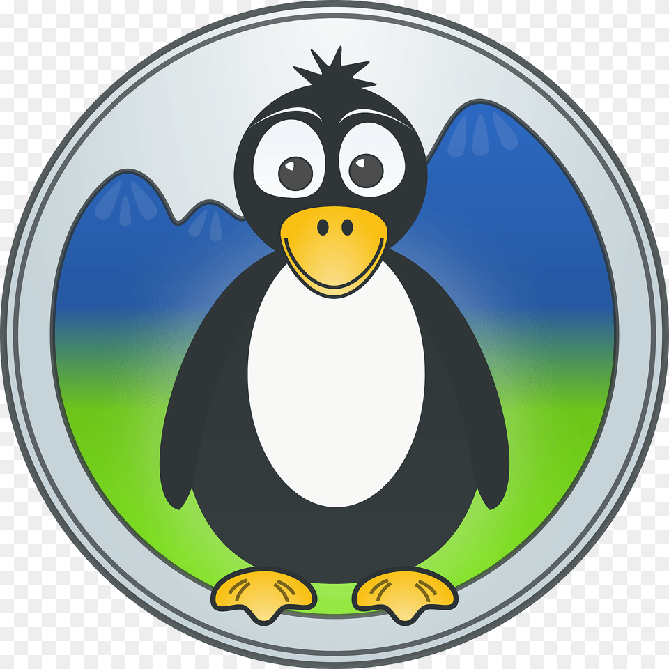 Penguin In The Mountains Clipart, Animal, Bird Png Image