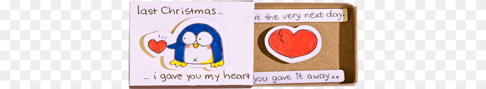 Penguin Last Christmas I Gave You My Heartquotsrcquotcdn Cartoon, Text Free Transparent Png