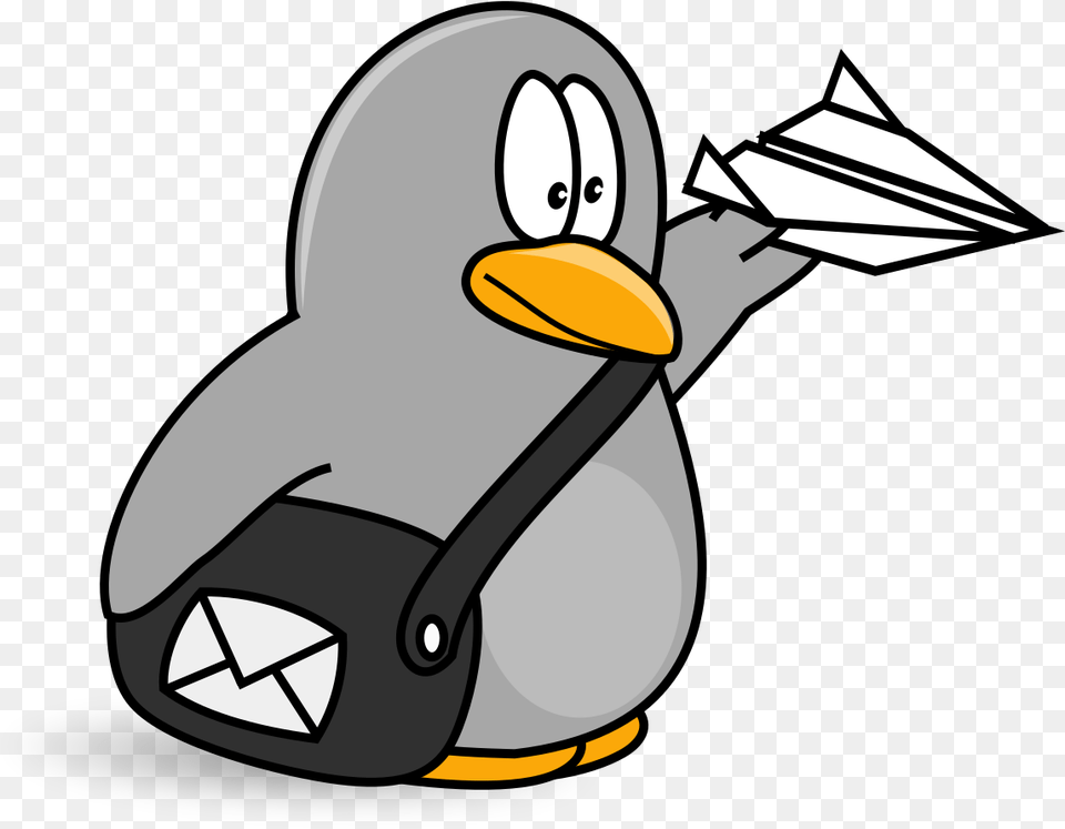 Penguin Mailman Animal Mail Carrier Clipart, Beak, Bird Free Png