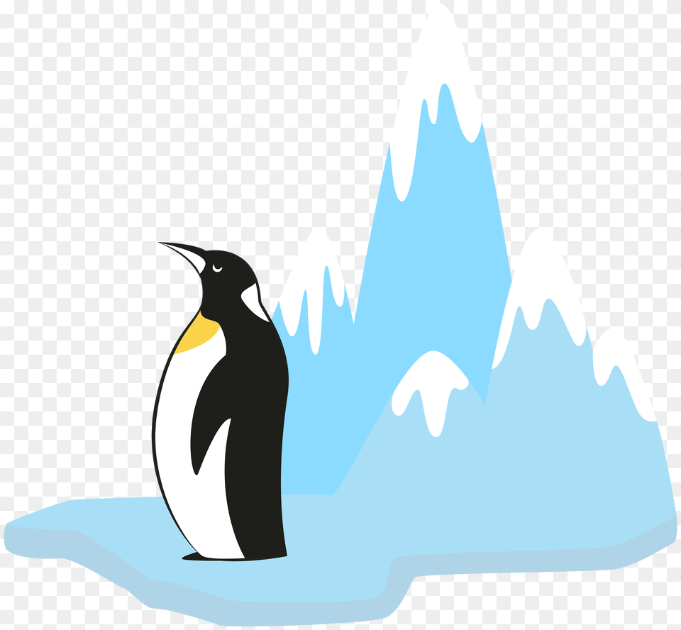 Penguin On Glacier Transparent Clip Art Gallery, Animal, Bird Free Png Download