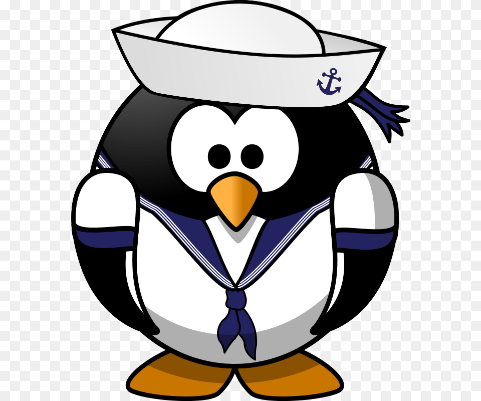 Penguin Sailor Clipart, Baby, Person, Animal, Bird Free Png