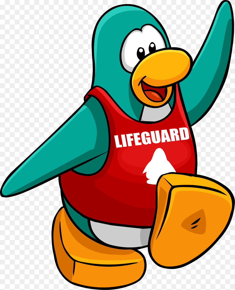 Penguin Style Jan 2012 7 Lifeguard Clip Art Mascot, Rocket, Weapon Free Transparent Png